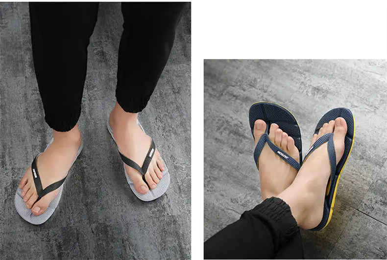 Hot Fashion Blue Massage Slippers Men Flip Flops Big Size 46 Casual Slides Men Non Slip Beach Indoor Slippers Men сланцы мужские