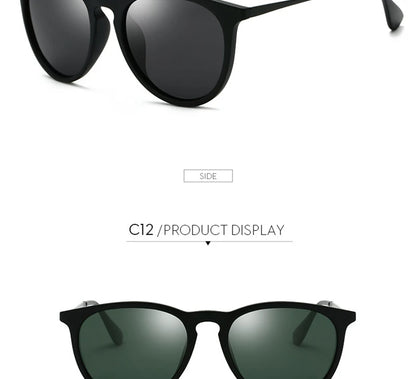 Psacss NEW Classic Round Polarized Sunglasses Men Women Vintage High Quality Brand Designer Male Fashion Retro Sun Glasses UV400