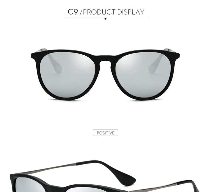 Psacss NEW Classic Round Polarized Sunglasses Men Women Vintage High Quality Brand Designer Male Fashion Retro Sun Glasses UV400