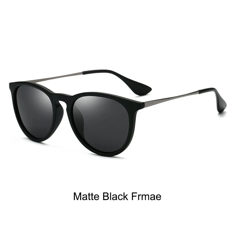 Psacss NEW Classic Round Polarized Sunglasses Men Women Vintage High Quality Brand Designer Male Fashion Retro Sun Glasses UV400