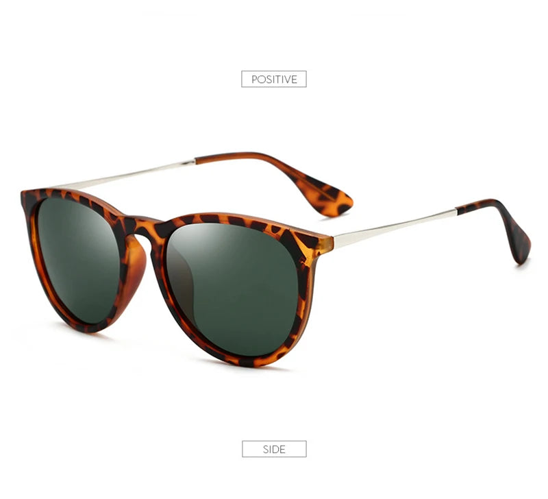 Psacss NEW Classic Round Polarized Sunglasses Men Women Vintage High Quality Brand Designer Male Fashion Retro Sun Glasses UV400