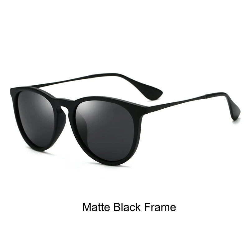 Psacss NEW Classic Round Polarized Sunglasses Men Women Vintage High Quality Brand Designer Male Fashion Retro Sun Glasses UV400