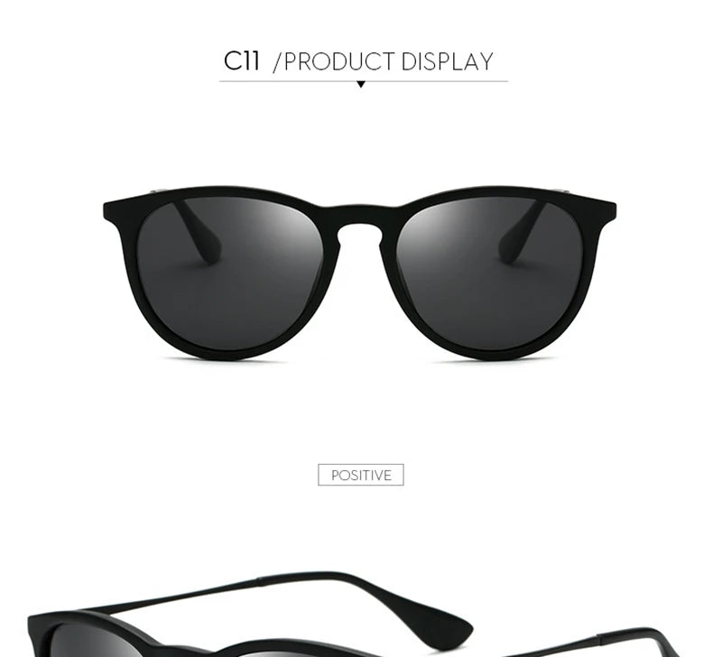 Psacss NEW Classic Round Polarized Sunglasses Men Women Vintage High Quality Brand Designer Male Fashion Retro Sun Glasses UV400