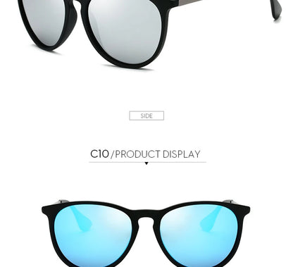 Psacss NEW Classic Round Polarized Sunglasses Men Women Vintage High Quality Brand Designer Male Fashion Retro Sun Glasses UV400