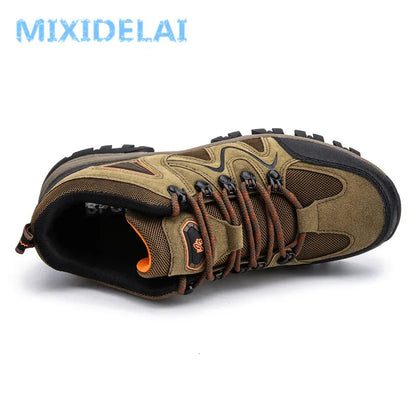 MIXIDELAI 2024 New Brand Spring Fashion Outdoors Sneakers Breathable Men's Shoes Mens Combat Desert Casual Shoes Plus Size 36-47