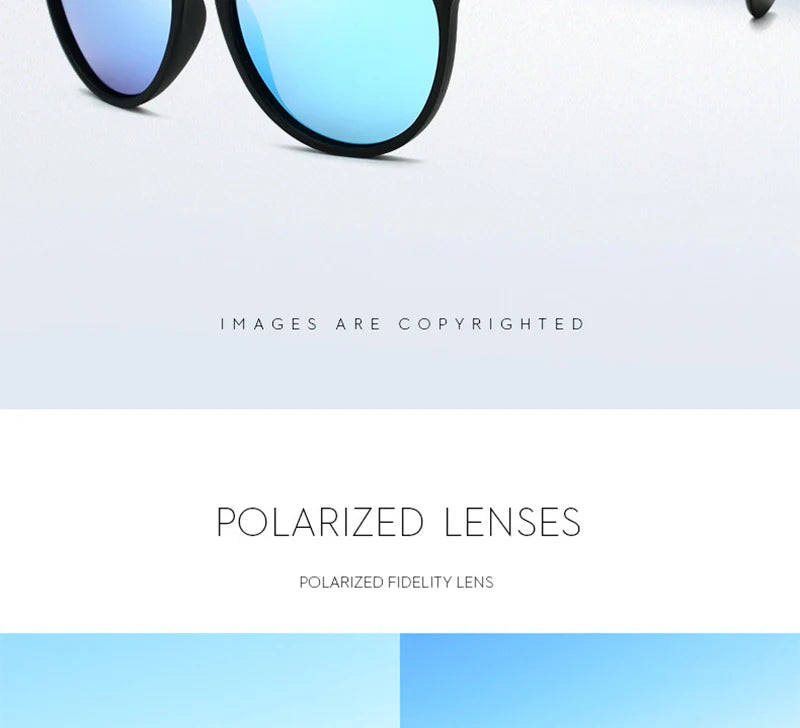 Psacss NEW Classic Round Polarized Sunglasses Men Women Vintage High Quality Brand Designer Male Fashion Retro Sun Glasses UV400