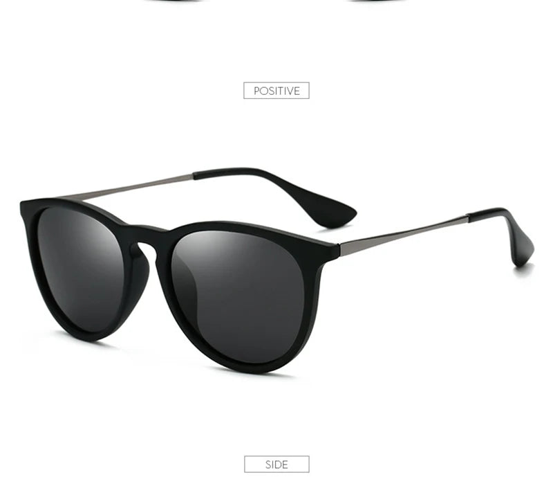 Psacss NEW Classic Round Polarized Sunglasses Men Women Vintage High Quality Brand Designer Male Fashion Retro Sun Glasses UV400