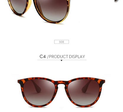 Psacss NEW Classic Round Polarized Sunglasses Men Women Vintage High Quality Brand Designer Male Fashion Retro Sun Glasses UV400