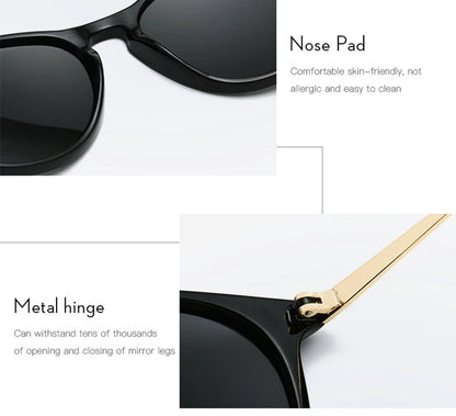 Psacss NEW Classic Round Polarized Sunglasses Men Women Vintage High Quality Brand Designer Male Fashion Retro Sun Glasses UV400