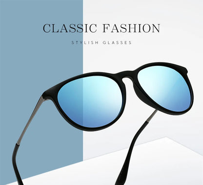 Psacss NEW Classic Round Polarized Sunglasses Men Women Vintage High Quality Brand Designer Male Fashion Retro Sun Glasses UV400