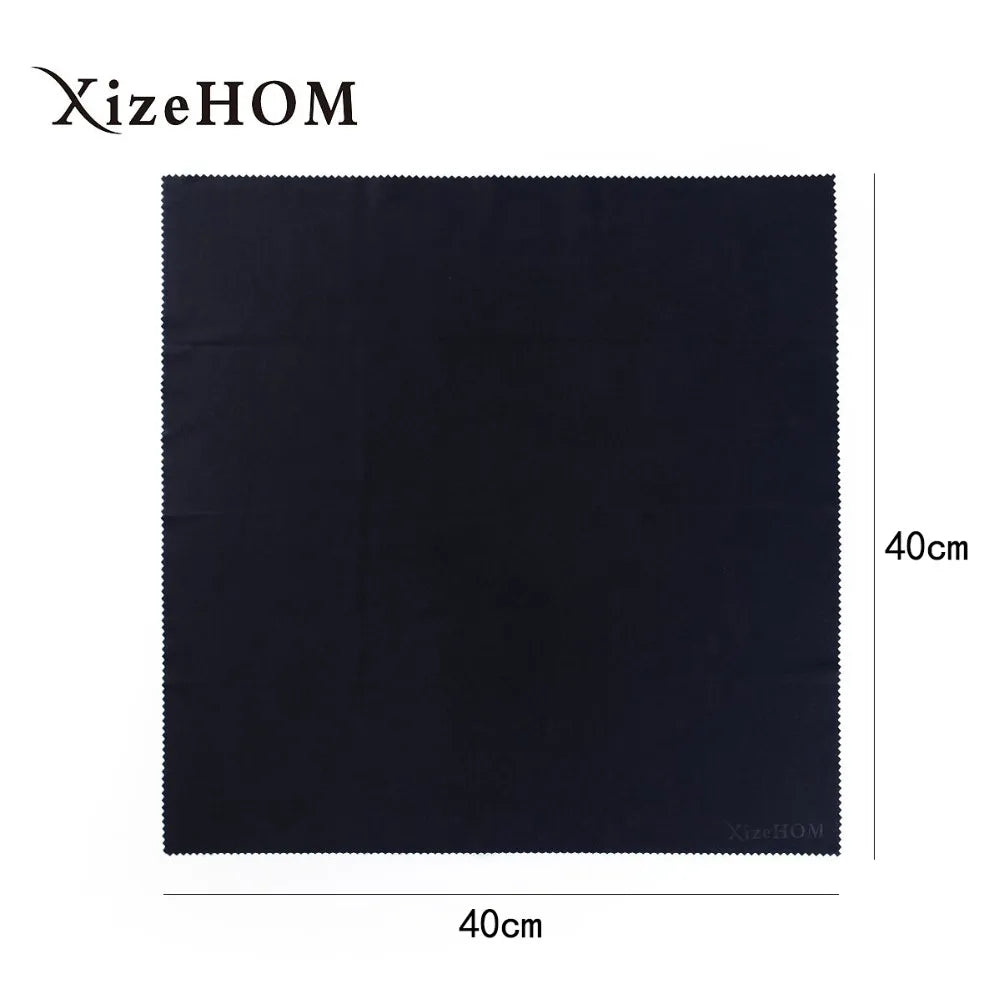 XizeHOM  (40*40cm/2pcs) Large Microfiber Cleaning Cloth for All Eyeglasses, Glasses, Camera Lenses ，screen(5 color)