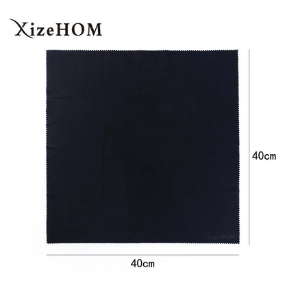 XizeHOM  (40*40cm/2pcs) Large Microfiber Cleaning Cloth for All Eyeglasses, Glasses, Camera Lenses ，screen(5 color)