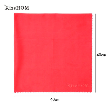 XizeHOM  (40*40cm/2pcs) Large Microfiber Cleaning Cloth for All Eyeglasses, Glasses, Camera Lenses ，screen(5 color)