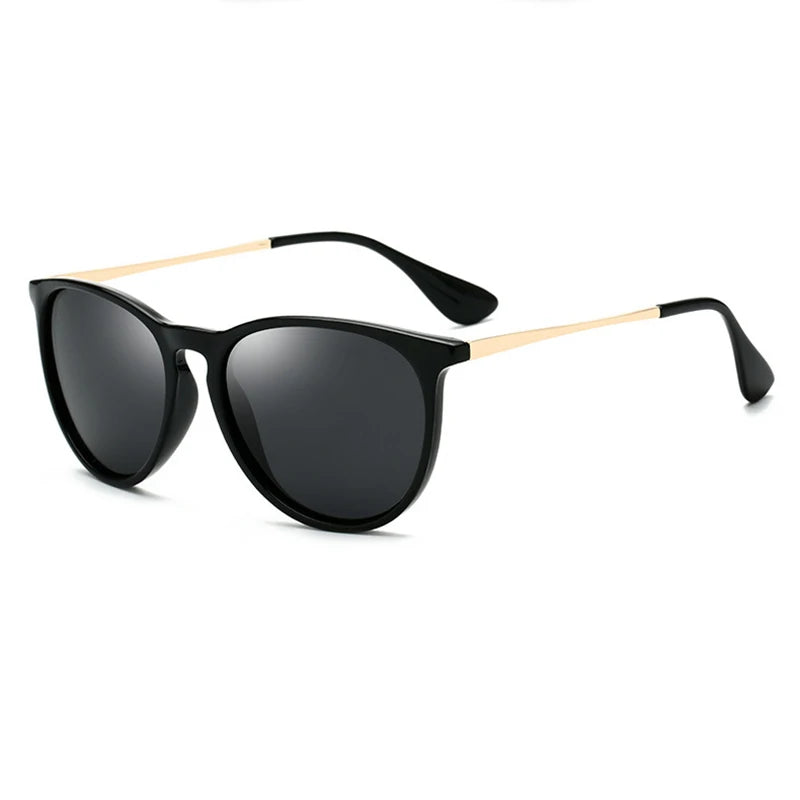 Psacss NEW Classic Round Polarized Sunglasses Men Women Vintage High Quality Brand Designer Male Fashion Retro Sun Glasses UV400