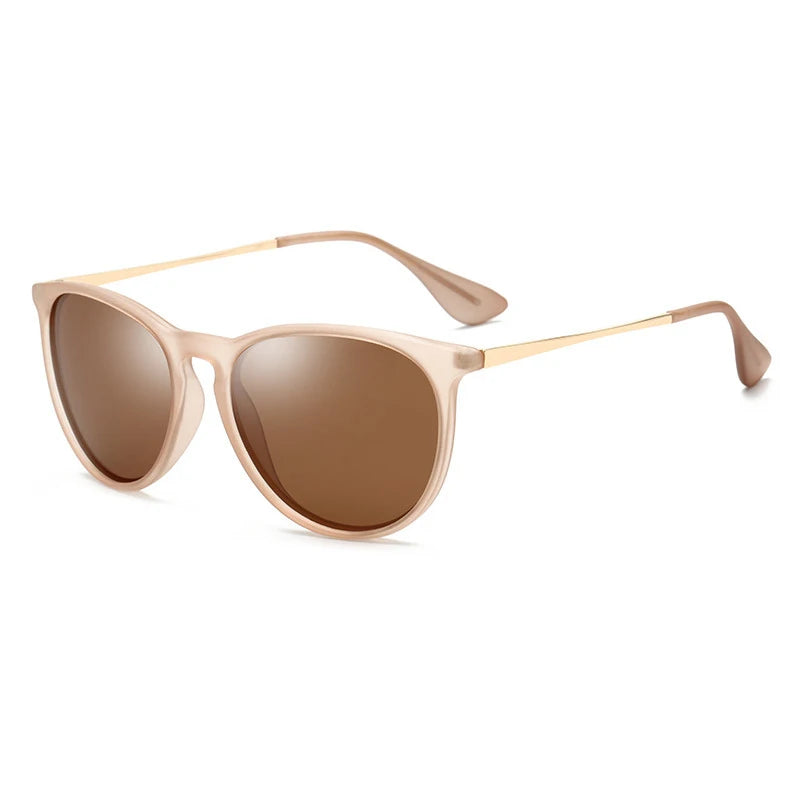 Psacss NEW Classic Round Polarized Sunglasses Men Women Vintage High Quality Brand Designer Male Fashion Retro Sun Glasses UV400