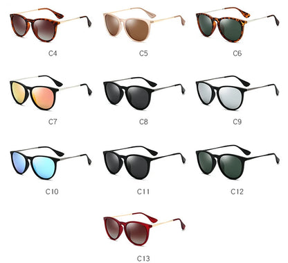 Psacss NEW Classic Round Polarized Sunglasses Men Women Vintage High Quality Brand Designer Male Fashion Retro Sun Glasses UV400