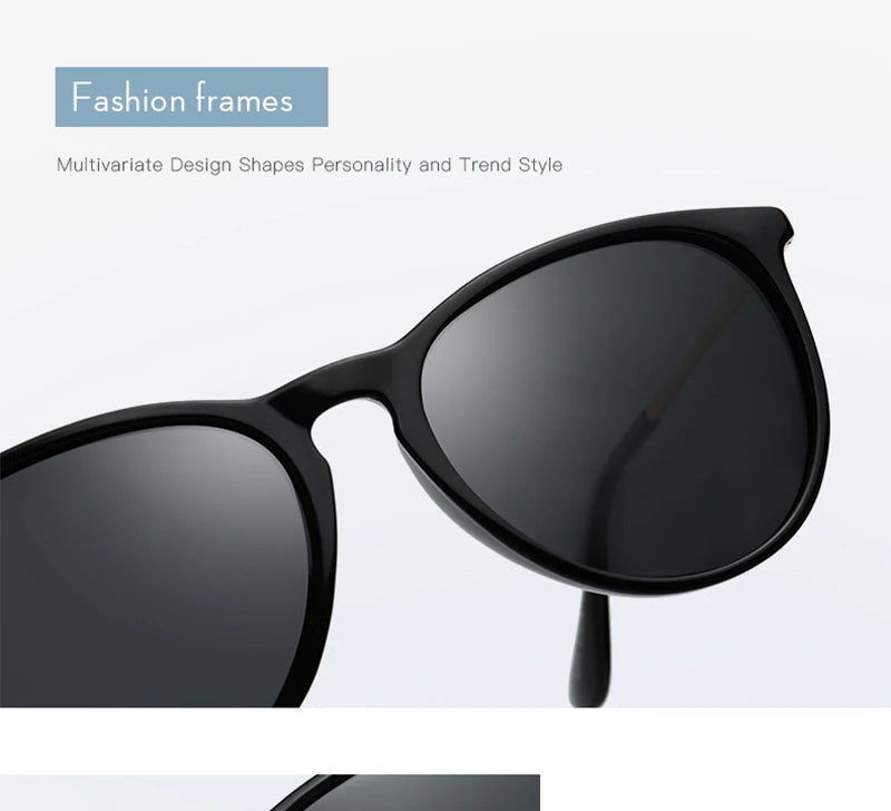 Psacss NEW Classic Round Polarized Sunglasses Men Women Vintage High Quality Brand Designer Male Fashion Retro Sun Glasses UV400