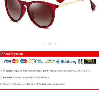 Psacss NEW Classic Round Polarized Sunglasses Men Women Vintage High Quality Brand Designer Male Fashion Retro Sun Glasses UV400