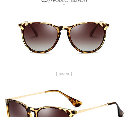 Psacss NEW Classic Round Polarized Sunglasses Men Women Vintage High Quality Brand Designer Male Fashion Retro Sun Glasses UV400