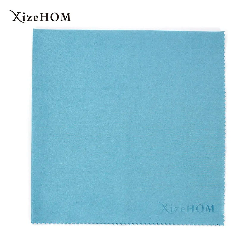 XizeHOM  (40*40cm/2pcs) Large Microfiber Cleaning Cloth for All Eyeglasses, Glasses, Camera Lenses ，screen(5 color)