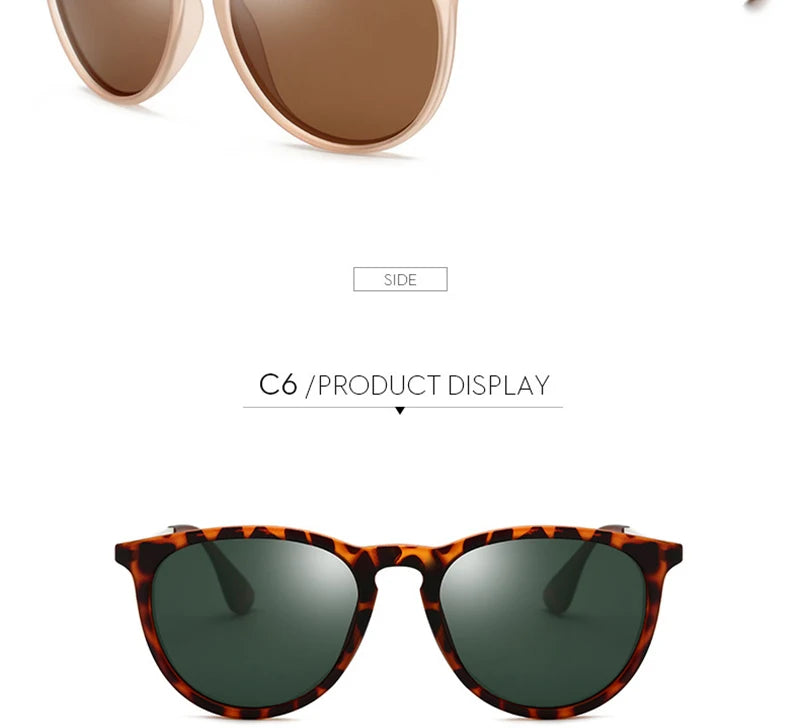 Psacss NEW Classic Round Polarized Sunglasses Men Women Vintage High Quality Brand Designer Male Fashion Retro Sun Glasses UV400