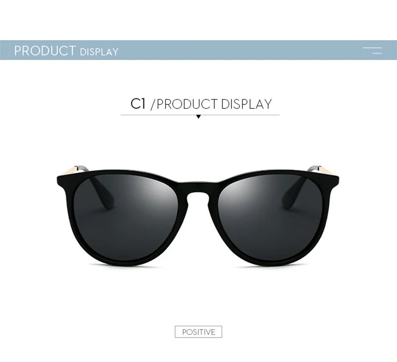 Psacss NEW Classic Round Polarized Sunglasses Men Women Vintage High Quality Brand Designer Male Fashion Retro Sun Glasses UV400