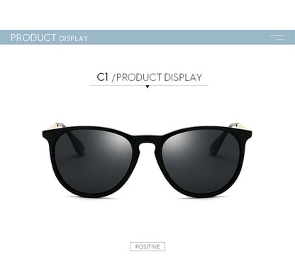 Psacss NEW Classic Round Polarized Sunglasses Men Women Vintage High Quality Brand Designer Male Fashion Retro Sun Glasses UV400