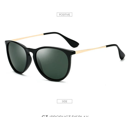 Psacss NEW Classic Round Polarized Sunglasses Men Women Vintage High Quality Brand Designer Male Fashion Retro Sun Glasses UV400