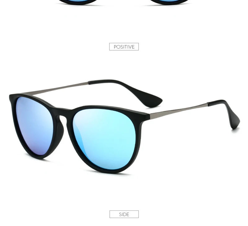 Psacss NEW Classic Round Polarized Sunglasses Men Women Vintage High Quality Brand Designer Male Fashion Retro Sun Glasses UV400