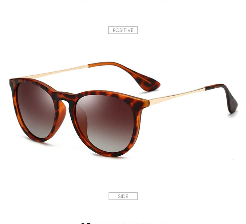 Psacss NEW Classic Round Polarized Sunglasses Men Women Vintage High Quality Brand Designer Male Fashion Retro Sun Glasses UV400