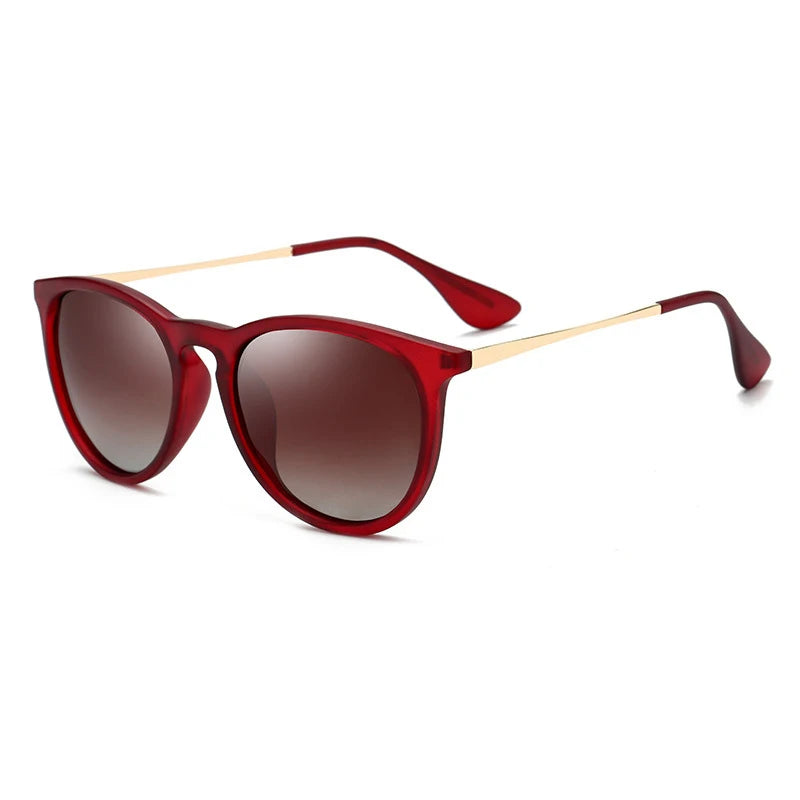 Psacss NEW Classic Round Polarized Sunglasses Men Women Vintage High Quality Brand Designer Male Fashion Retro Sun Glasses UV400