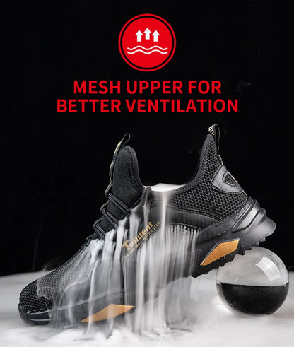 Safety Shoes Men Anti-Smashing Steel Toe Cap Puncture Proof Construction Lightweight Breathable Sneaker Work Boots Women Quality