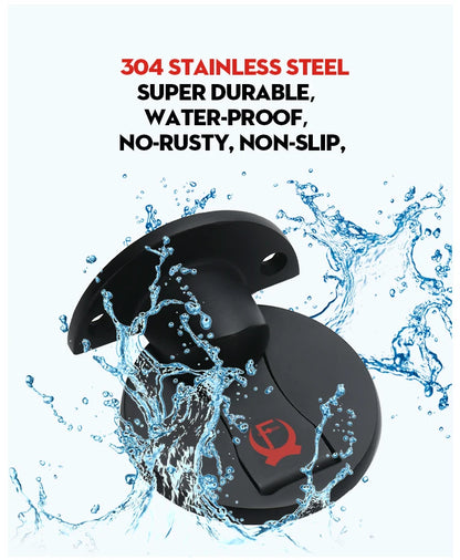 KAK Magnetic Door Stops 304 Stainless Steel Door Stopper Hidden Door Holders Catch Floor Nail-free Doorstop Furniture Hardware