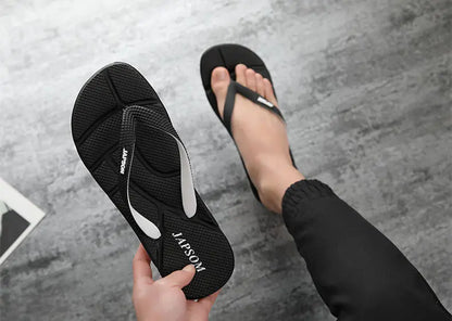 Hot Fashion Blue Massage Slippers Men Flip Flops Big Size 46 Casual Slides Men Non Slip Beach Indoor Slippers Men сланцы мужские