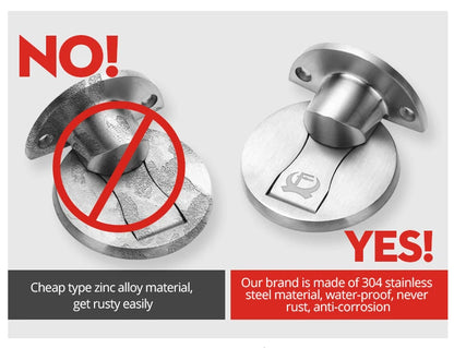 KAK Magnetic Door Stops 304 Stainless Steel Door Stopper Hidden Door Holders Catch Floor Nail-free Doorstop Furniture Hardware