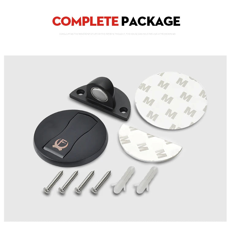 KAK Magnetic Door Stops 304 Stainless Steel Door Stopper Hidden Door Holders Catch Floor Nail-free Doorstop Furniture Hardware