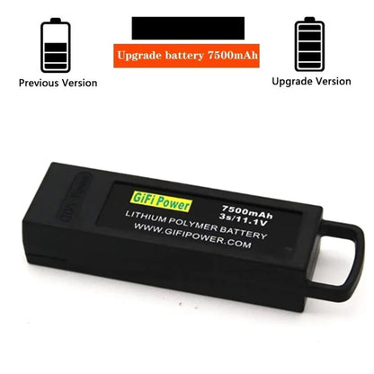 Batterie Lipo de vol pour importateur RC Yuneseats, mise à niveau GiFi 3S, Q500, Q500 +, Q500, 4K, Q500 + PRO, 11.1V, 7500mAh