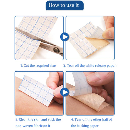 2 rouleaux de ruban médical Non tissé auto-adhésif, respirant, fixation du pansement, ruban de rétention, rouleau de pansement 5/10/15/20/25cm x 10m