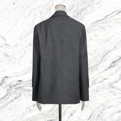 Two button embroidered long sleeved silhouette suit jacket