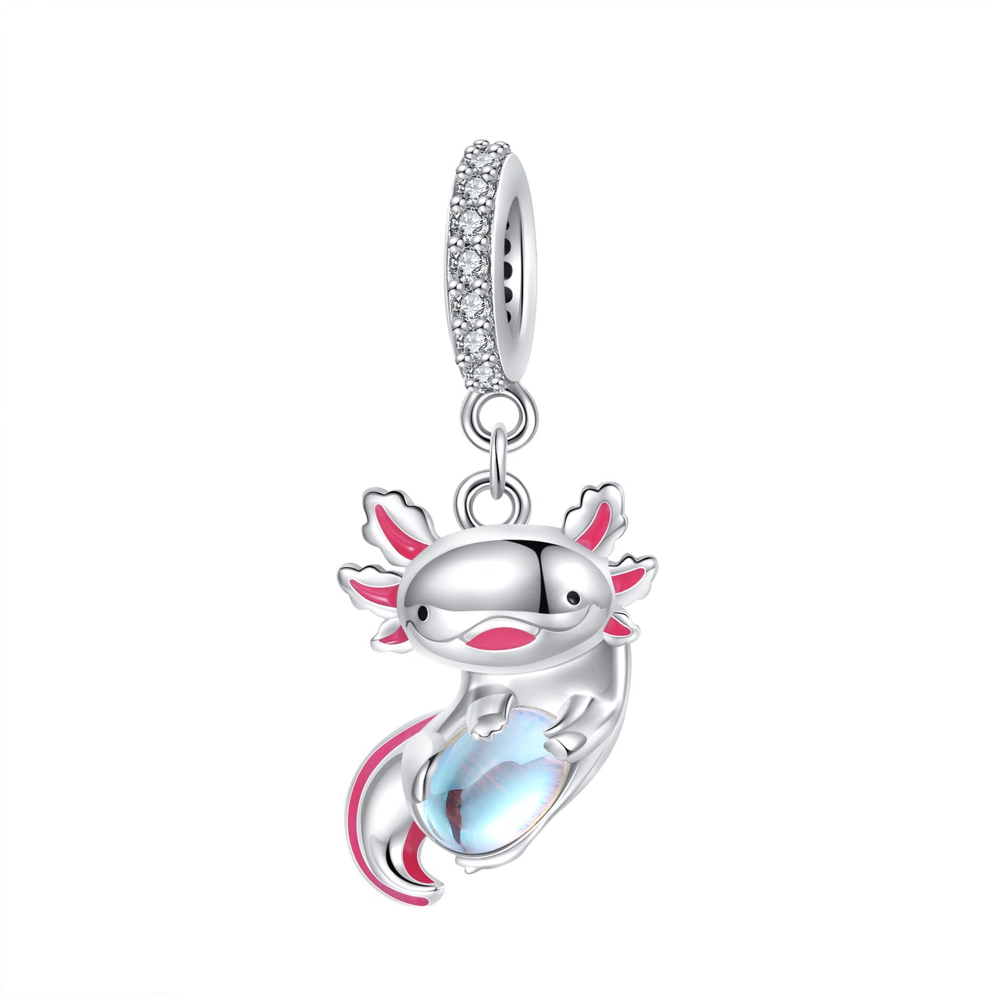 Charm Panda Argent 925 Émaillé - pour Bracelet DIY
