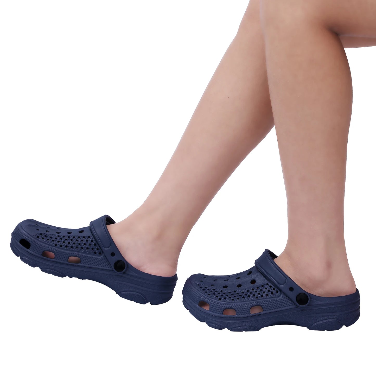 Bebealy Men Hole Clogs Slippers Men Garden Shoes For Men Arch Support Slides Summer Fashion Beach Slippers Non-slip EVA Slippers