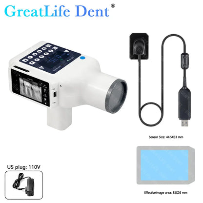 MX EU SA ES IT AE en Stock GreatLife Machine à rayons X dentaires Portable unité de rayon X vétérinaire avec capteur dentaire intégré numérique Rvg