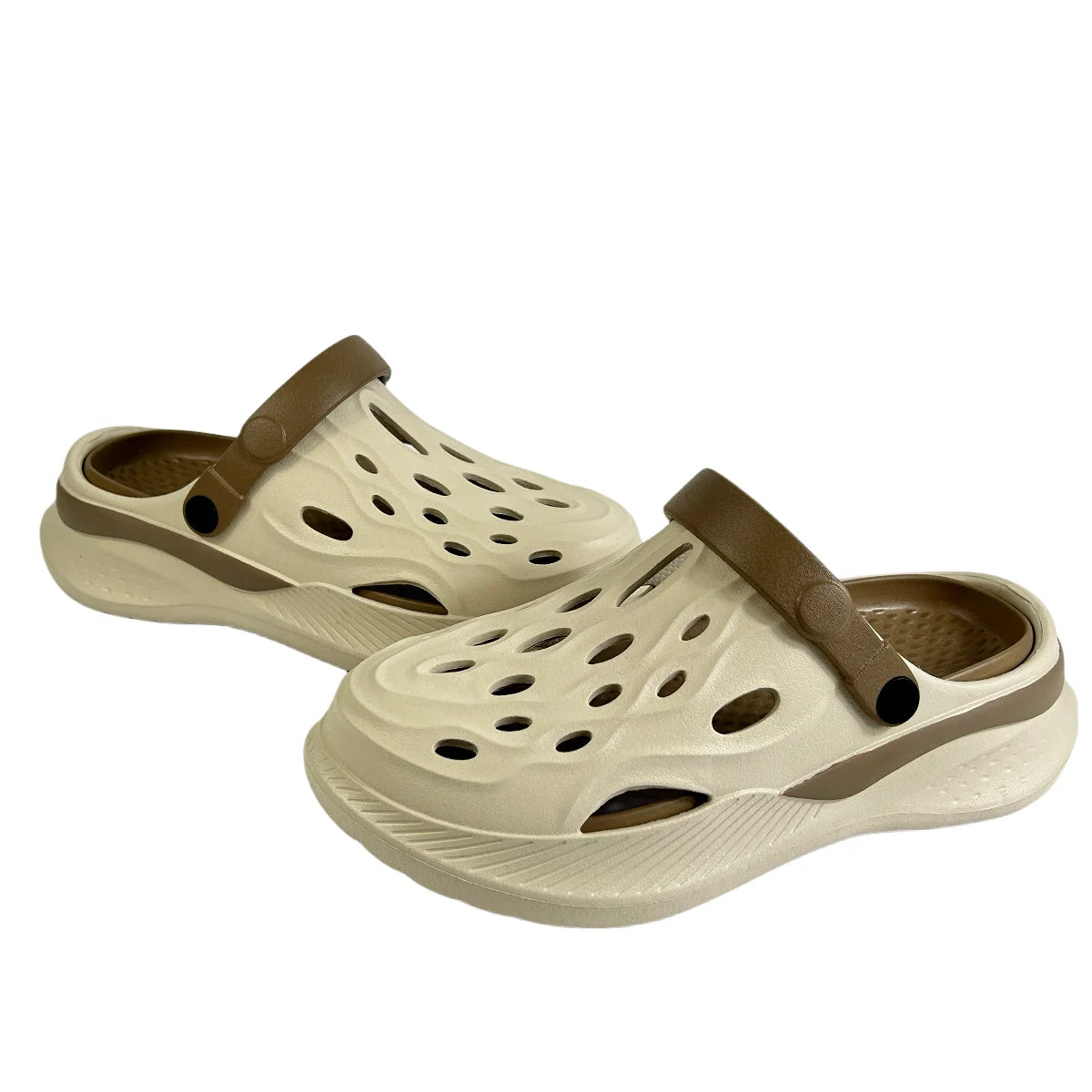 2024 Comfortable Men Pool Sandals Summer Outdoor Beach Shoes Men Slip on Garden Clogs Casual Water Shower Slippers Unisex