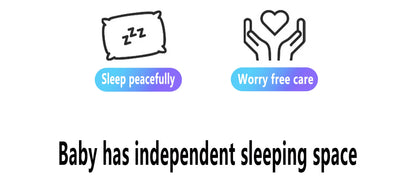 YAZOCO Baby Crib 3 in 1 Bedside Crib Baby Playpen Adjustable Height Rotatable Wheels Cozy Mattress Mosquito for Newborn Baby