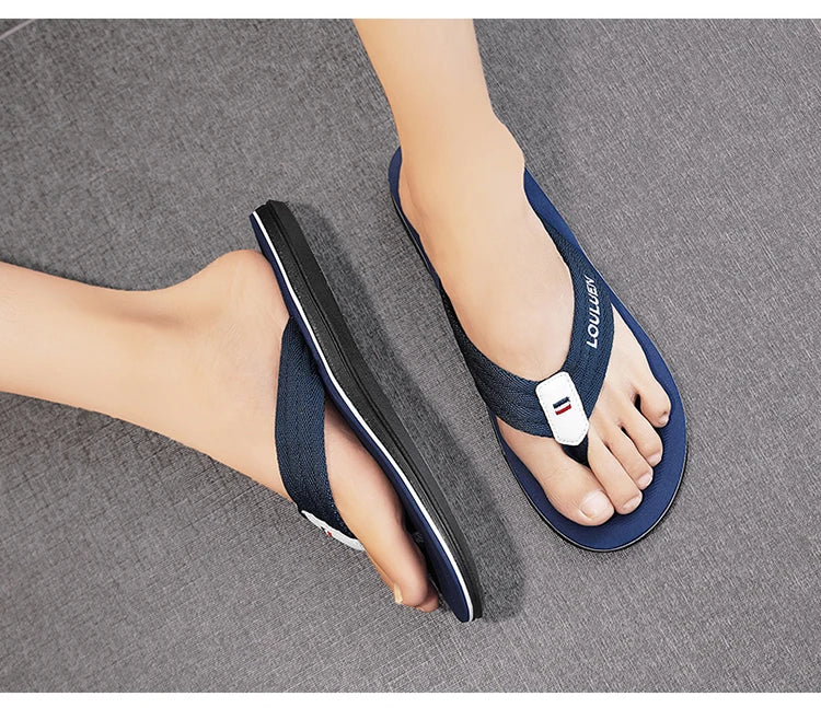 Hot Fashion Blue Massage Slippers Men Flip Flops Big Size 46 Casual Slides Men Non Slip Beach Indoor Slippers Men сланцы мужские