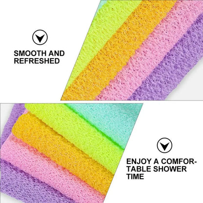 Colorful Exfoliating Rubbing Bath Towel Washcloth Elastic Shower Body Scrub Cleaning Massage Bath Towel Body Washing Clean Towel