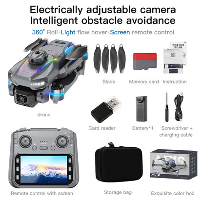 2025 nouveau Drone AE19 8K HD 4.3 "hélicoptère télécommandé en Mode sans tête 360 °   Flip Quadcopter jouets Mini Drone Fors enfant jouet cadeaux
