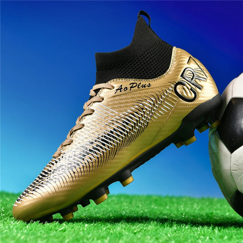 Men's Soccer Shoes Anti-slip TF/FG Football Boots Low-Top Non-Slip Sports Soccer Sneakers Breathable Outdoor Grass Soccer Boots