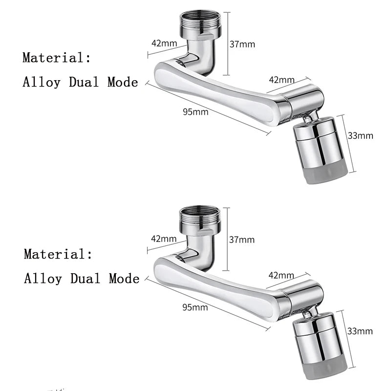 1080° Universal Rotation Faucet Extender Sprayer Head Kitchen Robot Arm Extension Faucets Mixer Aerator Bubbler Water Tap Nozzle