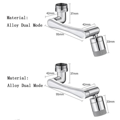 1080° Universal Rotation Faucet Extender Sprayer Head Kitchen Robot Arm Extension Faucets Mixer Aerator Bubbler Water Tap Nozzle